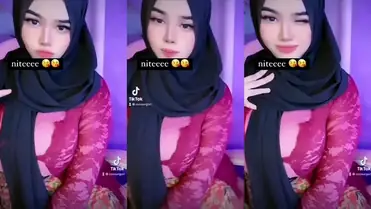 Arrazyny Hijab Pakai Kebaya Merah Ngentot Ganas Di Kasur poster